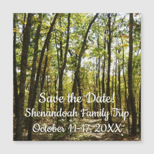 Appalachen-Pfad im Oktober in Shenandoah Magnetkarte