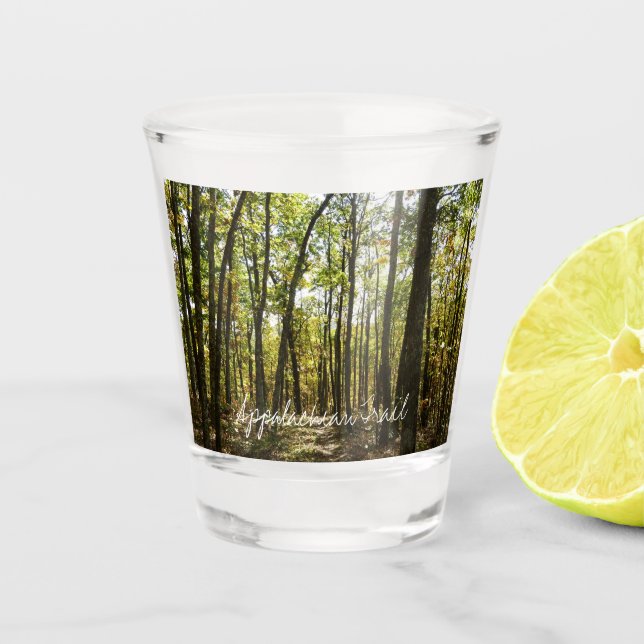 Appalachen-Pfad im Oktober in Shenandoah Schnapsglas (Vorderseite)