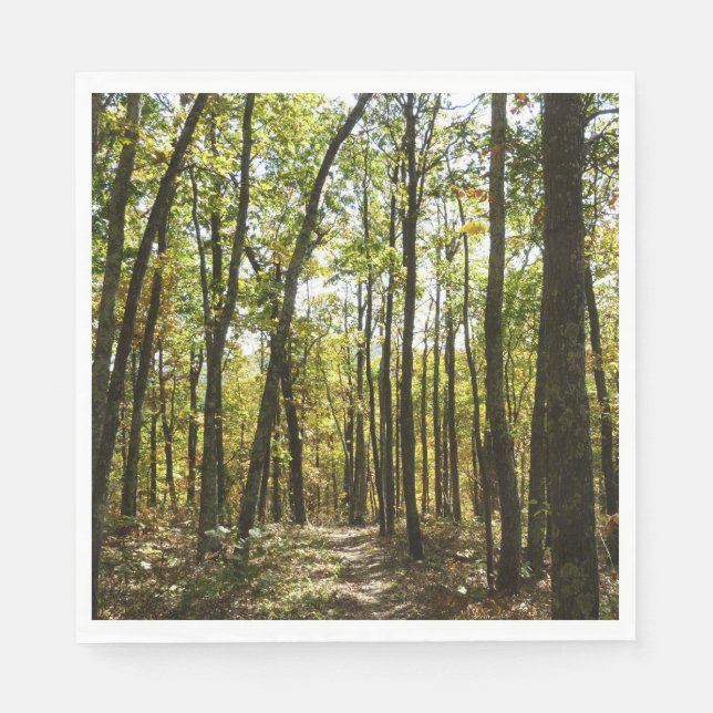 Appalachen-Pfad im Oktober in Shenandoah Serviette (Vorderseite)