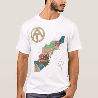 Appalachen Wanderkarte  T-Shirt
