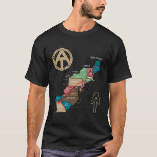 Appalachen Wanderkarte T-Shirt