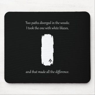 Appalachen-Weg Weiße Blaze-Pfade geteilt Mousepad
