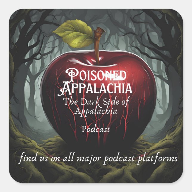Appalachia-Aufkleber Quadratischer Aufkleber (Vorderseite)