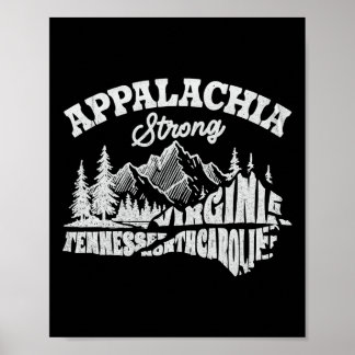 Appalachia Starke Outdoor-Bergwandern Nc Desi Poster