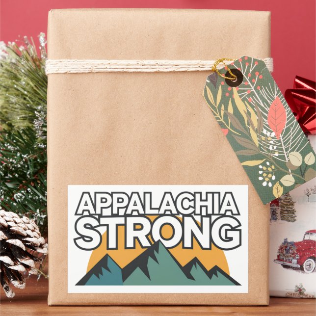 Appalachia Strong Rechteckiger Aufkleber (Feiertag)