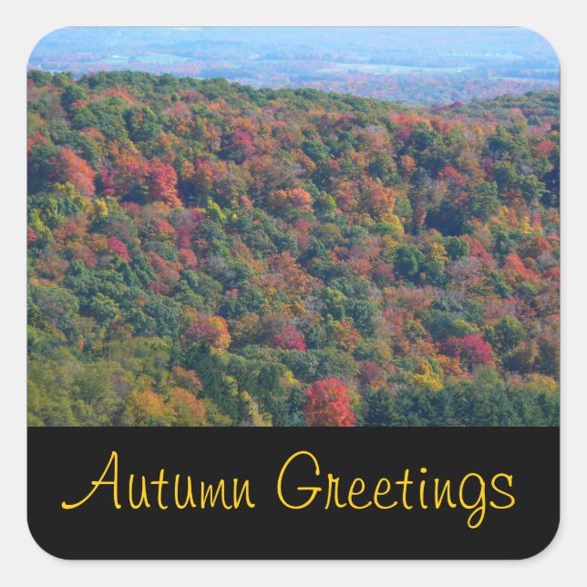 Appalachian Mountains Herbst Grüße Stickers (Vorderseite)
