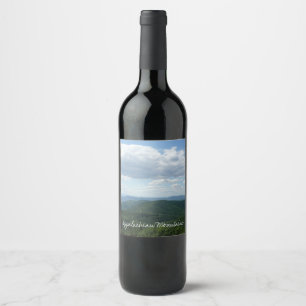 Appalachian Mountains I Shenandoah Weinetikett