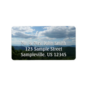 Appalachian Mountains II Shenandoah Adressaufkleber