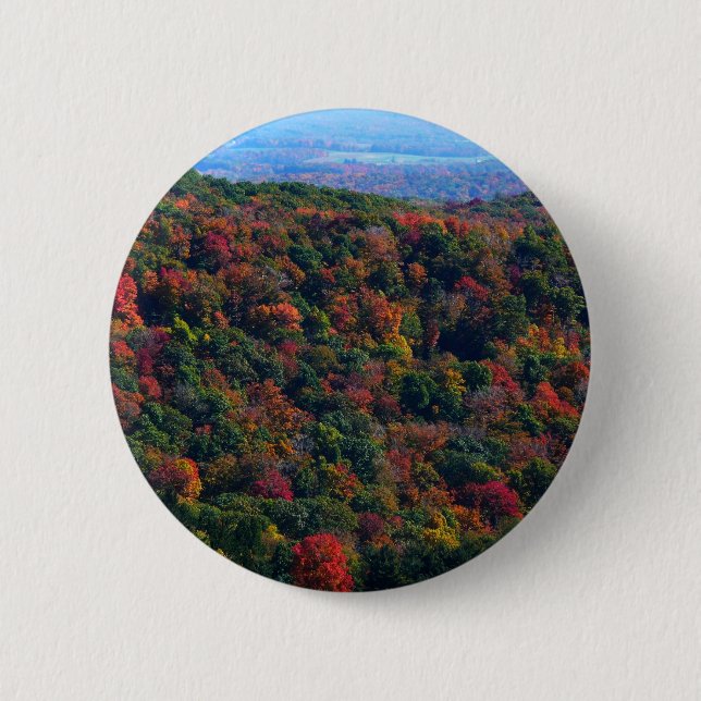 Appalachian Mountains im Herbst Button (Vorderseite)
