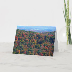 Appalachian Mountains im Herbst Karte
