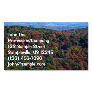 Appalachian Mountains im Herbst Magnetische Visitenkarte