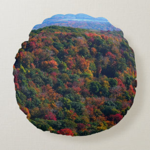 Appalachian Mountains im Herbst Rundes Kissen
