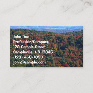 Appalachian Mountains im Herbst Visitenkarte