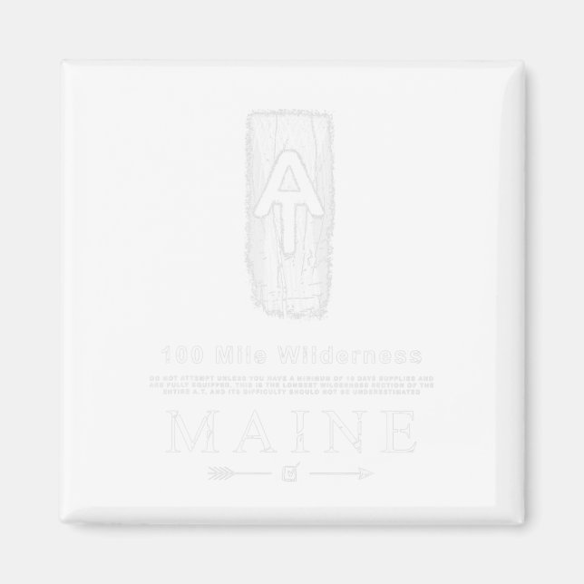 Appalachian Trail Blaze 100 Mile Wilderness Maine Magnet (Vorne)