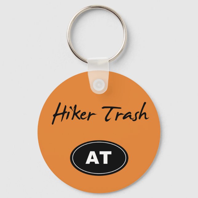 Appalachian Trail Hiker Trash Orange Schlüsselkett Schlüsselanhänger (Vorderseite)