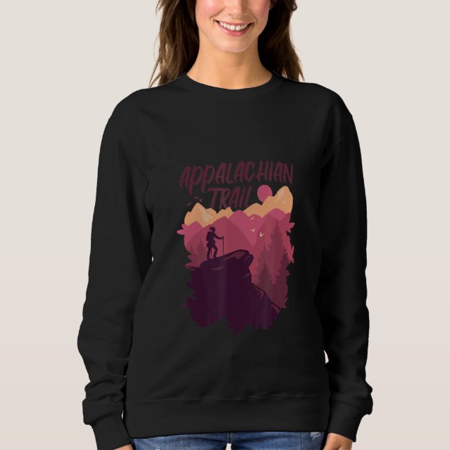 Appalachian Trail Hiking Outdoors Nature Design Sweatshirt (Vorderseite)