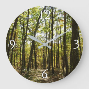 Appalachian Trail im Oktober im Shenandoah Große Wanduhr
