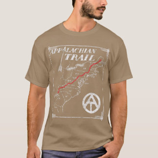 Appalachian Trail Karte Retro Vintage Staaten T-Shirt