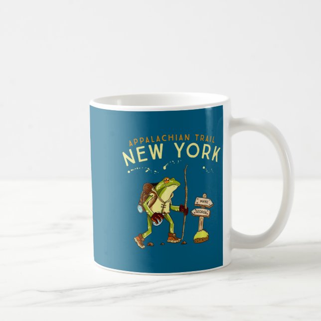 Appalachian Trail New York Hiking Frog _1  Kaffeetasse (Rechts)