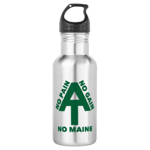 Appalachian Trail No Pain No Gain No Maine Edelstahlflasche