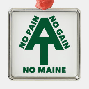 Appalachian Trail No Pain No Gain No Maine Ornament Aus Metall