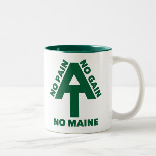 Appalachian Trail No Pain No Gain No Maine Zweifarbige Tasse