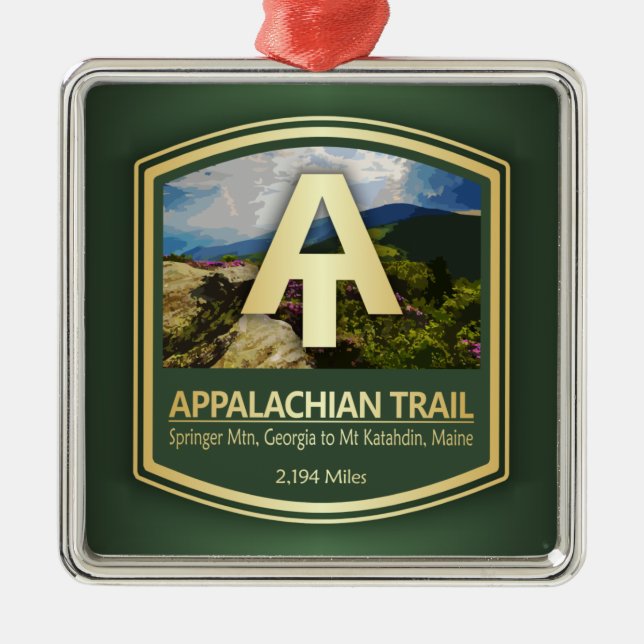 Appalachian Trail (PF) Ornament Aus Metall (Vorne)
