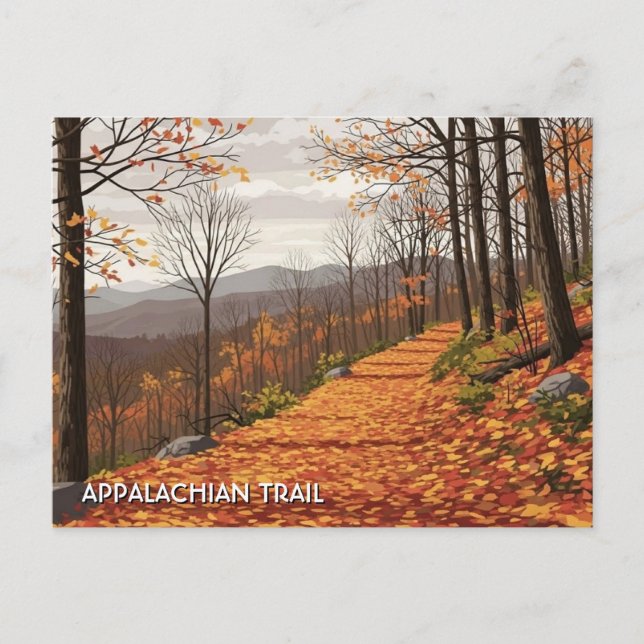 Appalachian-Trail-Reise Postkarte (Vorderseite)