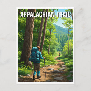 Appalachian Trail Reise Postkarte