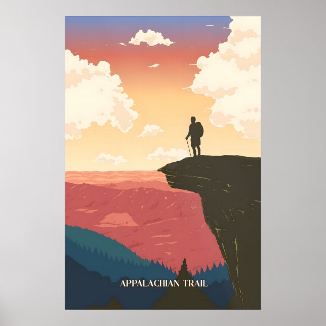 Appalachian-Trail-Reiseposter Poster (Vorne)