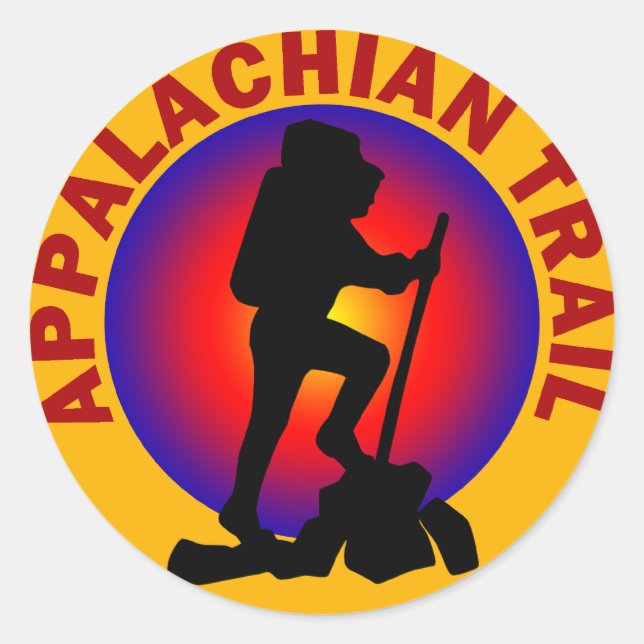 Appalachian Trail Runder Aufkleber (Vorderseite)