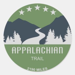 Appalachian Trail Runder Aufkleber