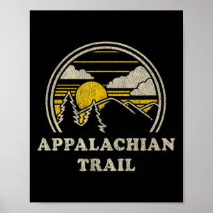 Appalachian Trail T-Shirt Vintage Wandern Berge Poster