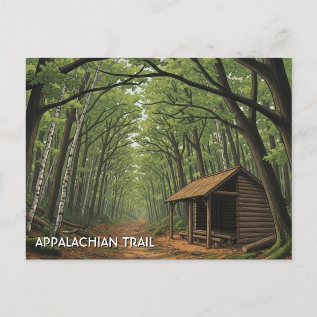 Appalachian Trail Travel Postkarte (Vorderseite)