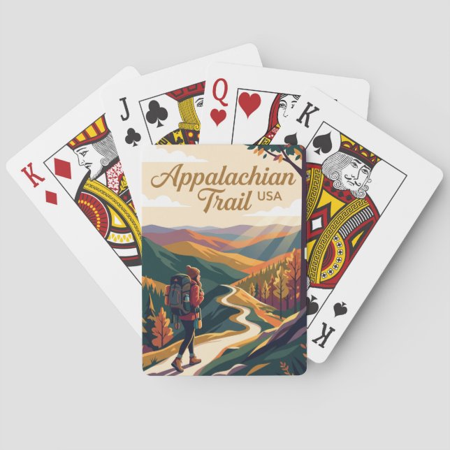 Appalachian Trail USA Spielkarten (Rückseite)