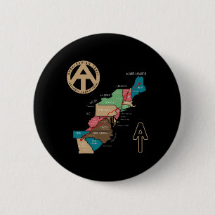 Appalachian-Trail-Wanderkarte Button