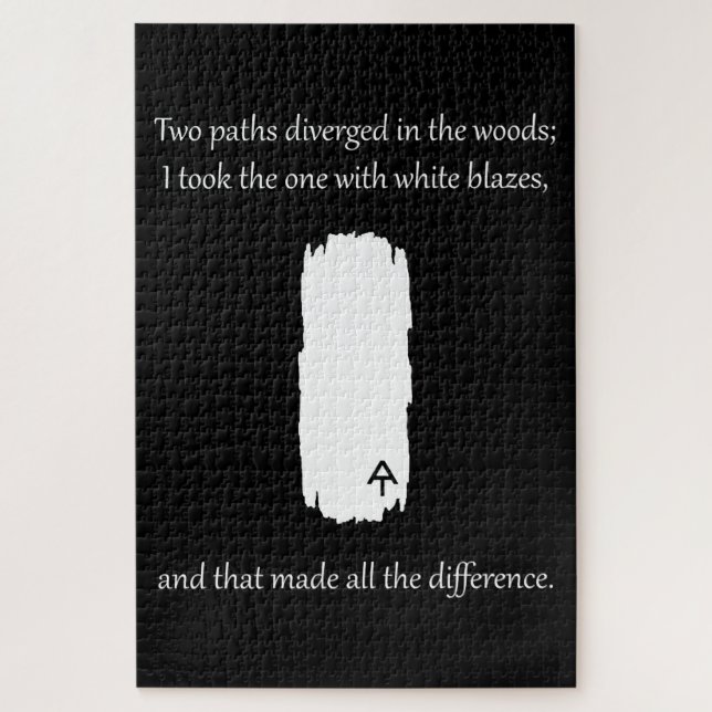 Appalachian Trail White Blaze Paths Divertiert Puzzle (Vertikal)
