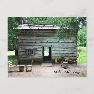 Appalachian Zuhause in Mabry Mill, Virginia Postkarte