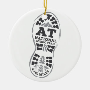 Appalachische nationale landschaftliche Spur Keramik Ornament