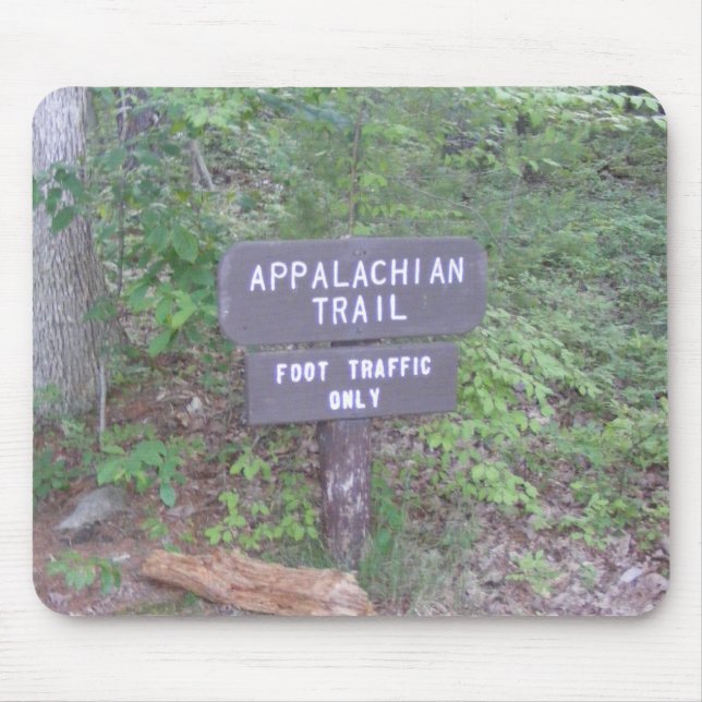 appalachisches Hinterfußwegenzeichen Mousepad (Vorne)