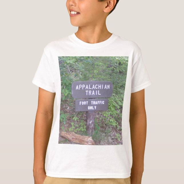 appalachisches Hinterfußwegenzeichen T-Shirt (Vorderseite)