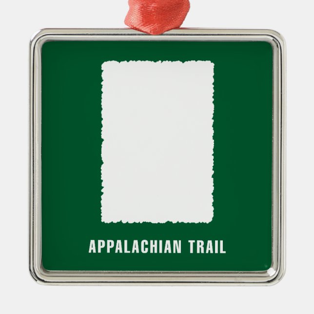Appalachisches Hinterweiße Flamme Ornament Aus Metall (Vorne)