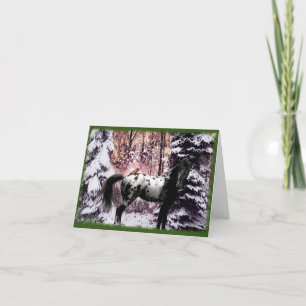 Appaloosa & Cardinals Feiertagskarte