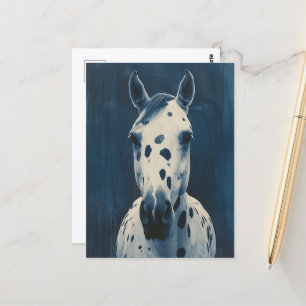 Appaloosa cyanotype postkarte