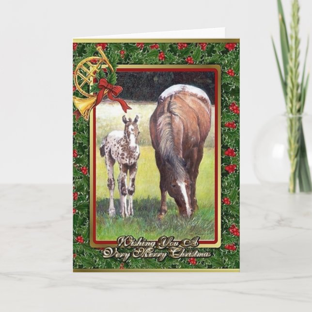 Appaloosa Horse Blank Weihnachtskarte Feiertagskarte (Vorderseite)