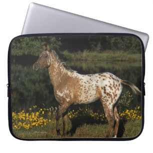 Appaloosa-Horsebereitstehender See Laptopschutzhülle