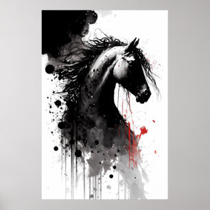 Appaloosa Ink Portrait Poster