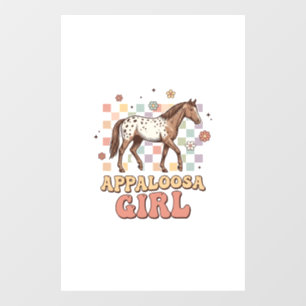 Appaloosa Mädchen Vintage Pferd Western T-Shirt De Fensteraufkleber