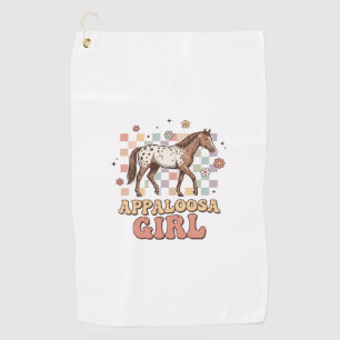 Appaloosa Mädchen Vintage Pferd Western T-Shirt De Golfhandtuch