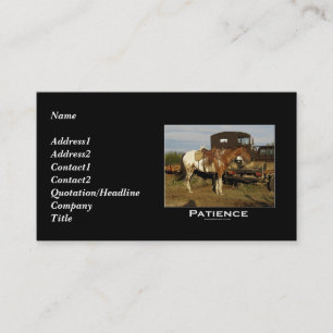 Appaloosa Motivierend Business Card Visitenkarte